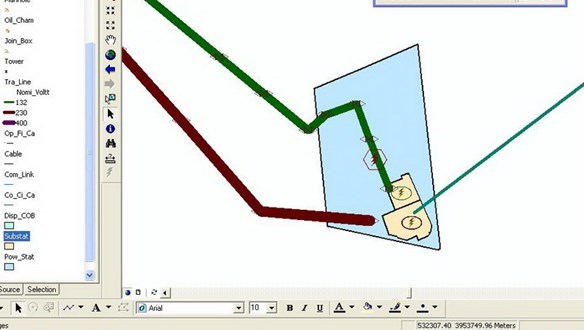 GIS System for Power Generation, Transmission, and Sub Transmission Network of Tehran
